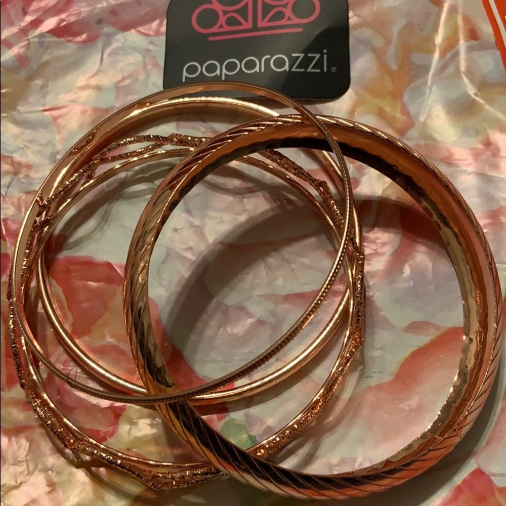 5 copper bracelets